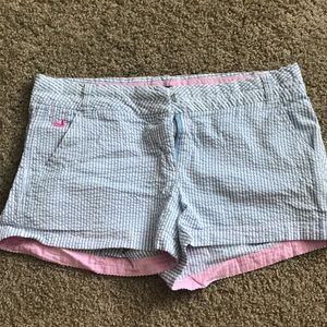 Southern Marsh Lt. Blue Seersucker Shorts